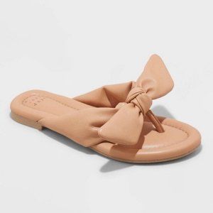 NWT Target - A New Day Women's Adley Bow Tan Sandals